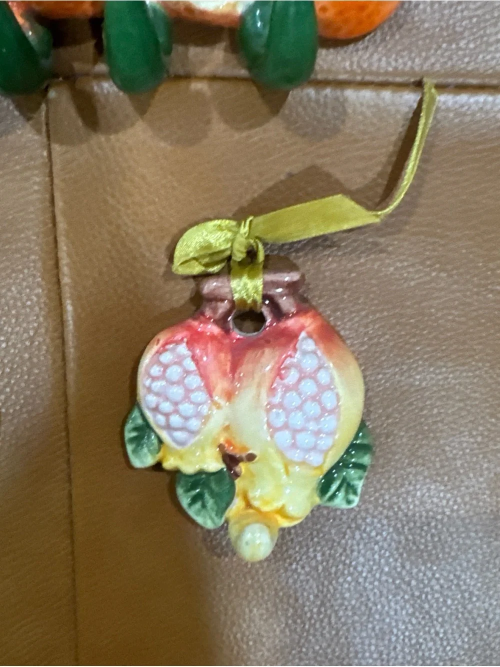 Vintage Fruit & Vegetable Wall Hooks Set of 3 Ceramic Kitchen Decor Cottagecore